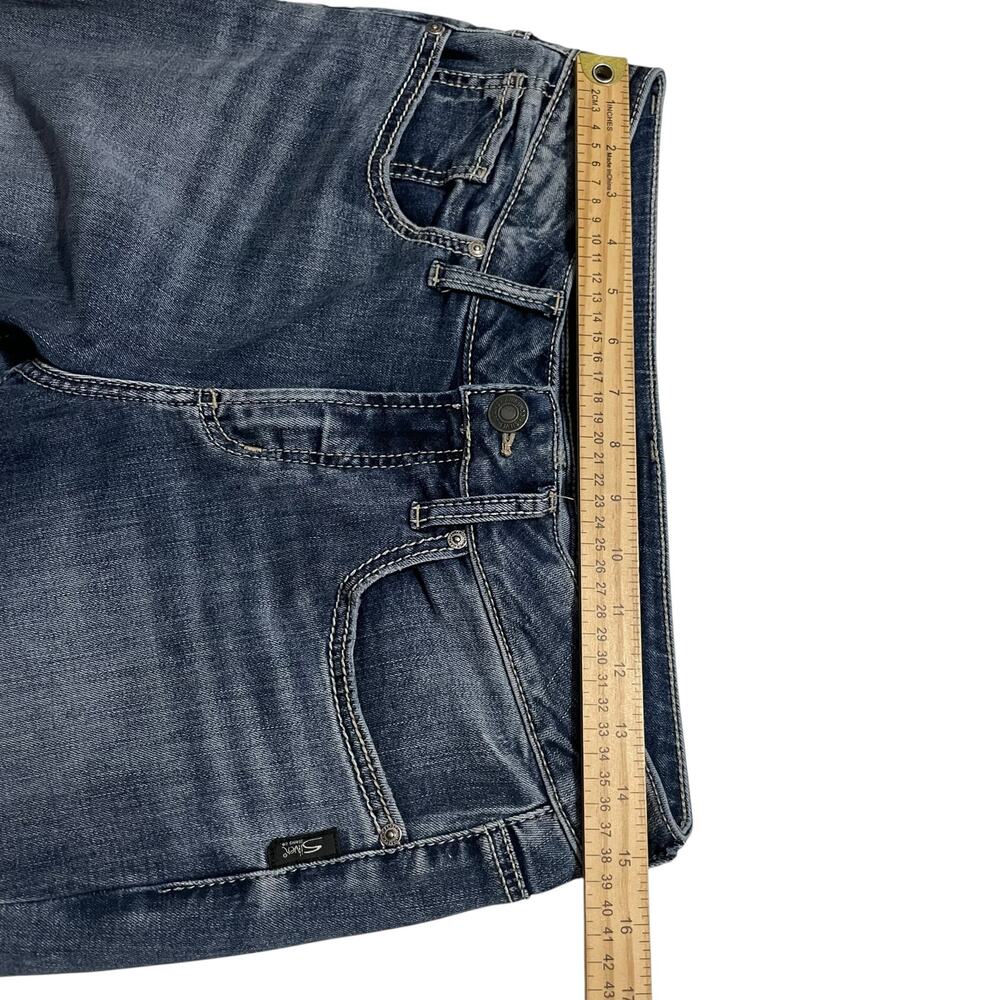 Silver Jeans Womens Jeans Size 30 Suki Straight Mid Rise Zip Fly Blue Denim Jean - Picture 8 of 10